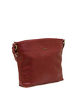 Orlando - crossbody leather bag side red