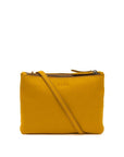 Paddington crossbody leather bag front yellow