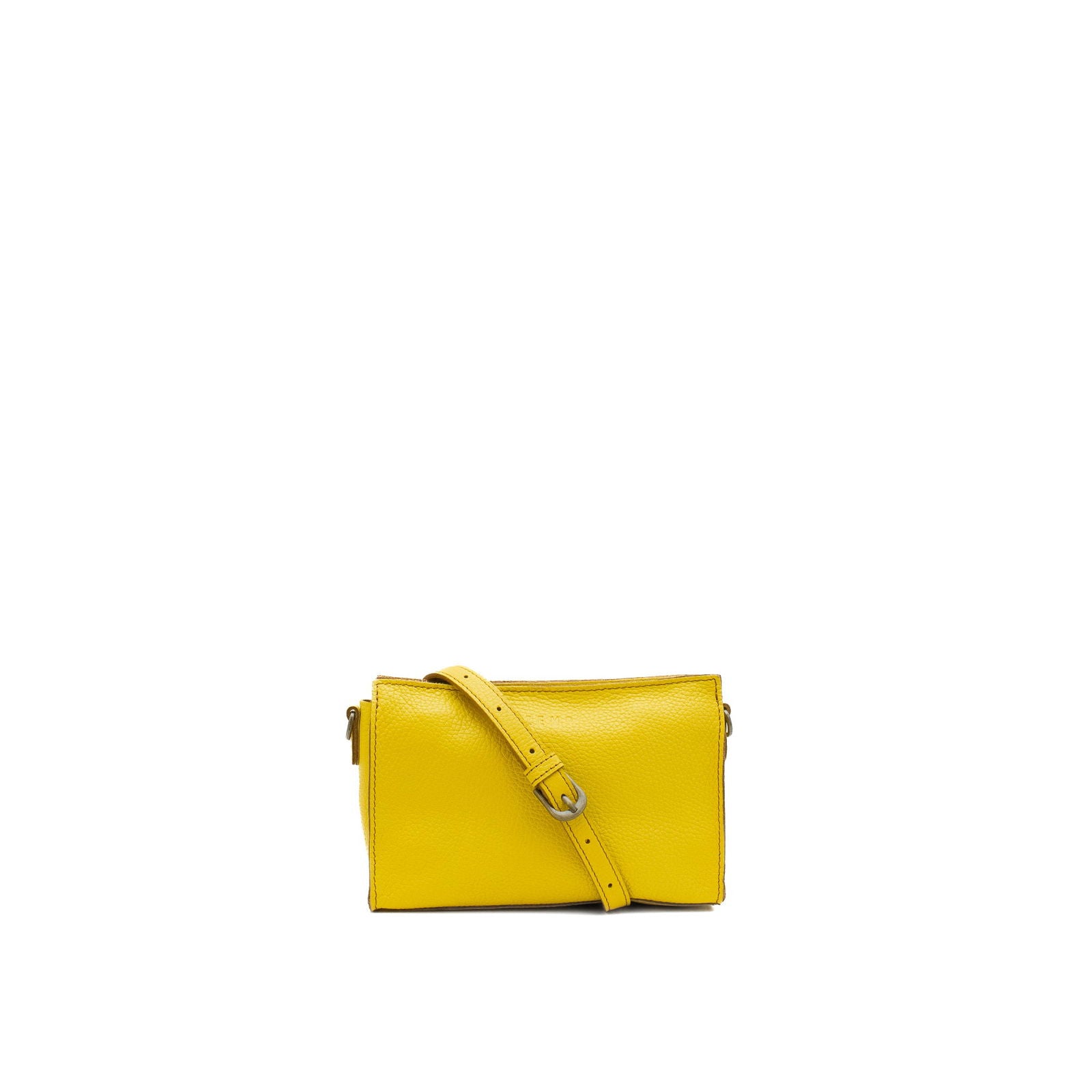 Palau - crossbody leather bag back yellow