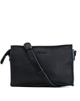 Palau - crossbody leather bag back black
