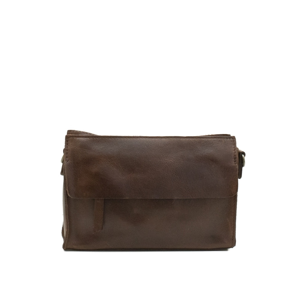 Palau - crossbody leather bag front wb