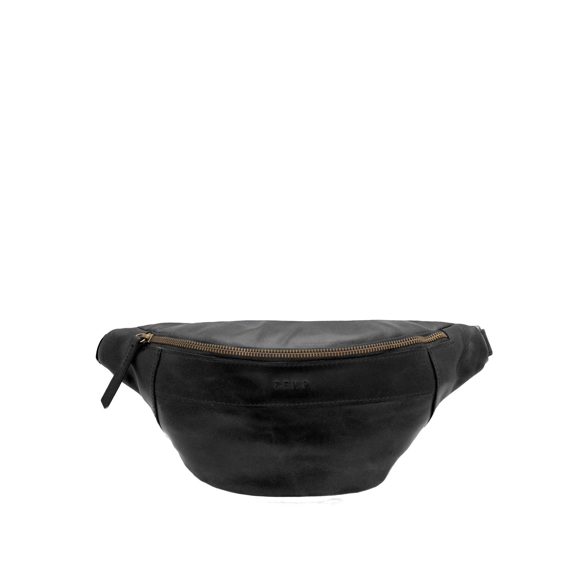 【極美品】Italian Emboss Leather Bag 定価71500円 Leather Moonbag | Pellegrino M2 | ZEMP Leathers