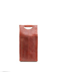 Pinotage 2 - wine carrier leather bag back chestnut