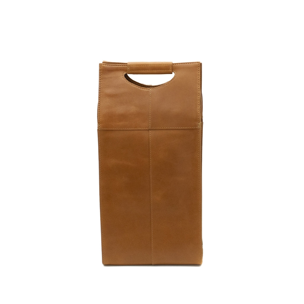 Pinotage 2 - wine carrier leather bag back wt