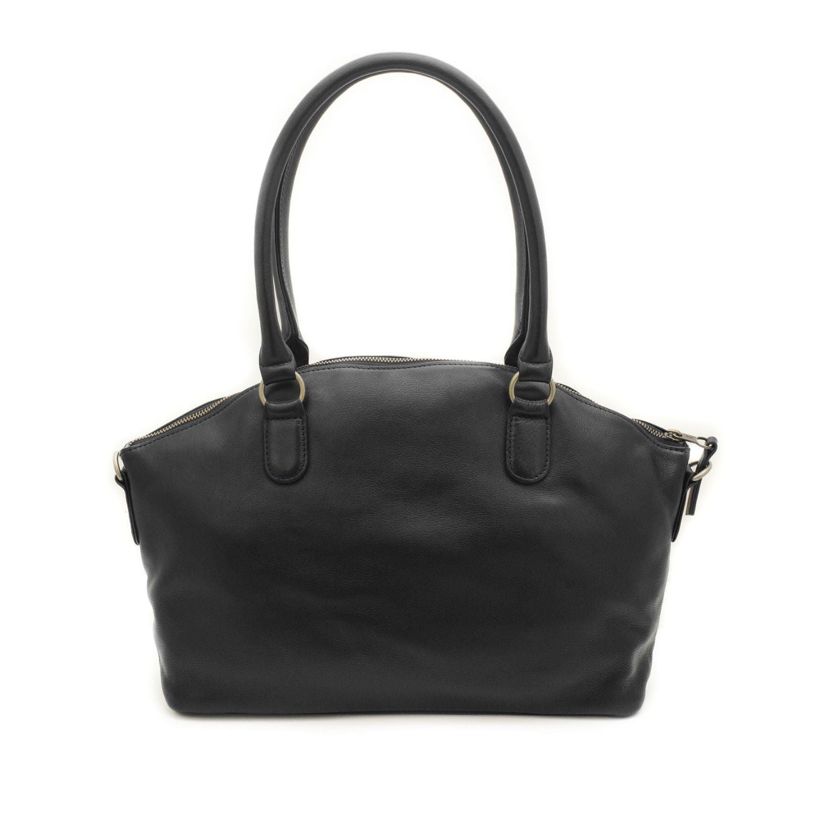 Poppy - leather bag back black
