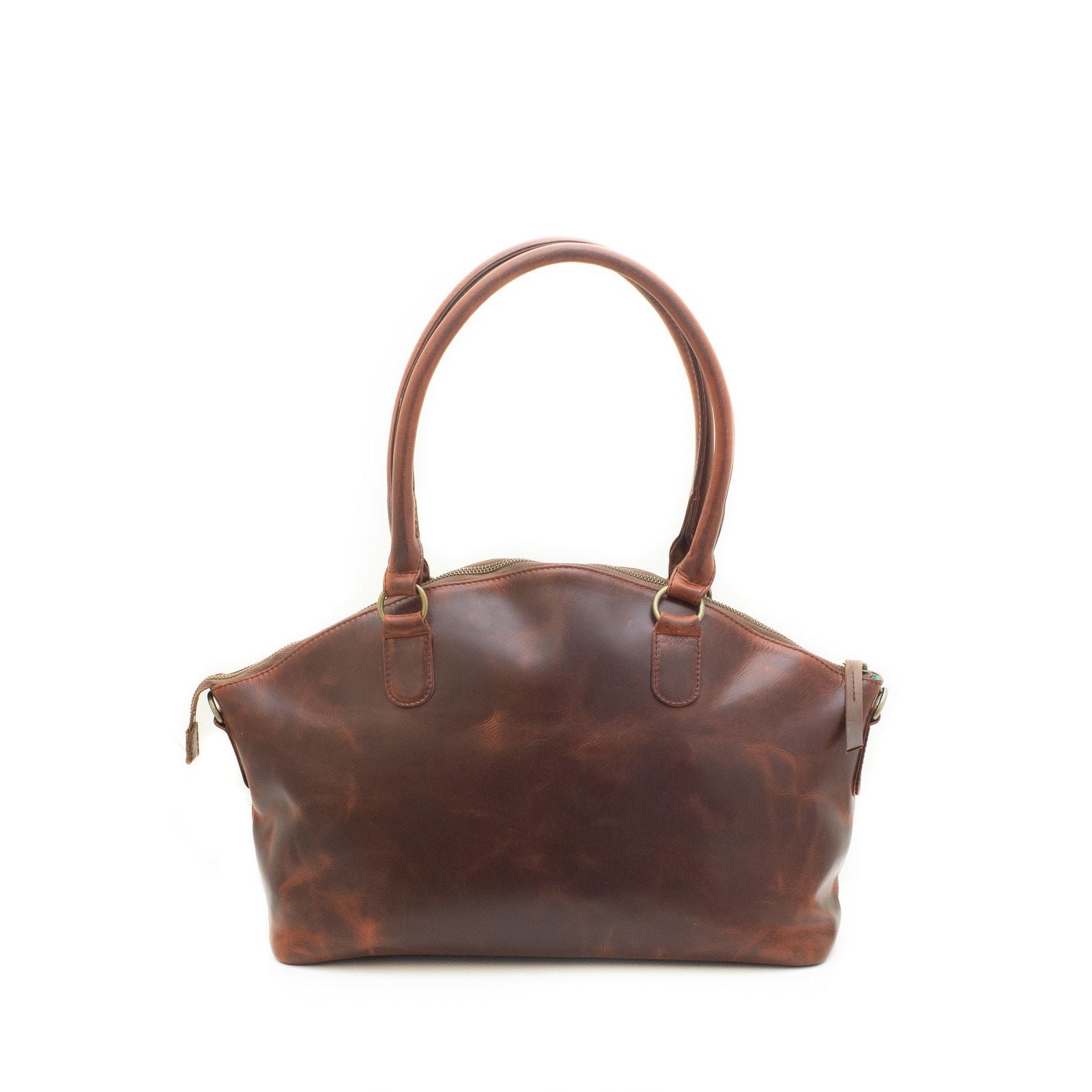Poppy - leather bag back chestnut