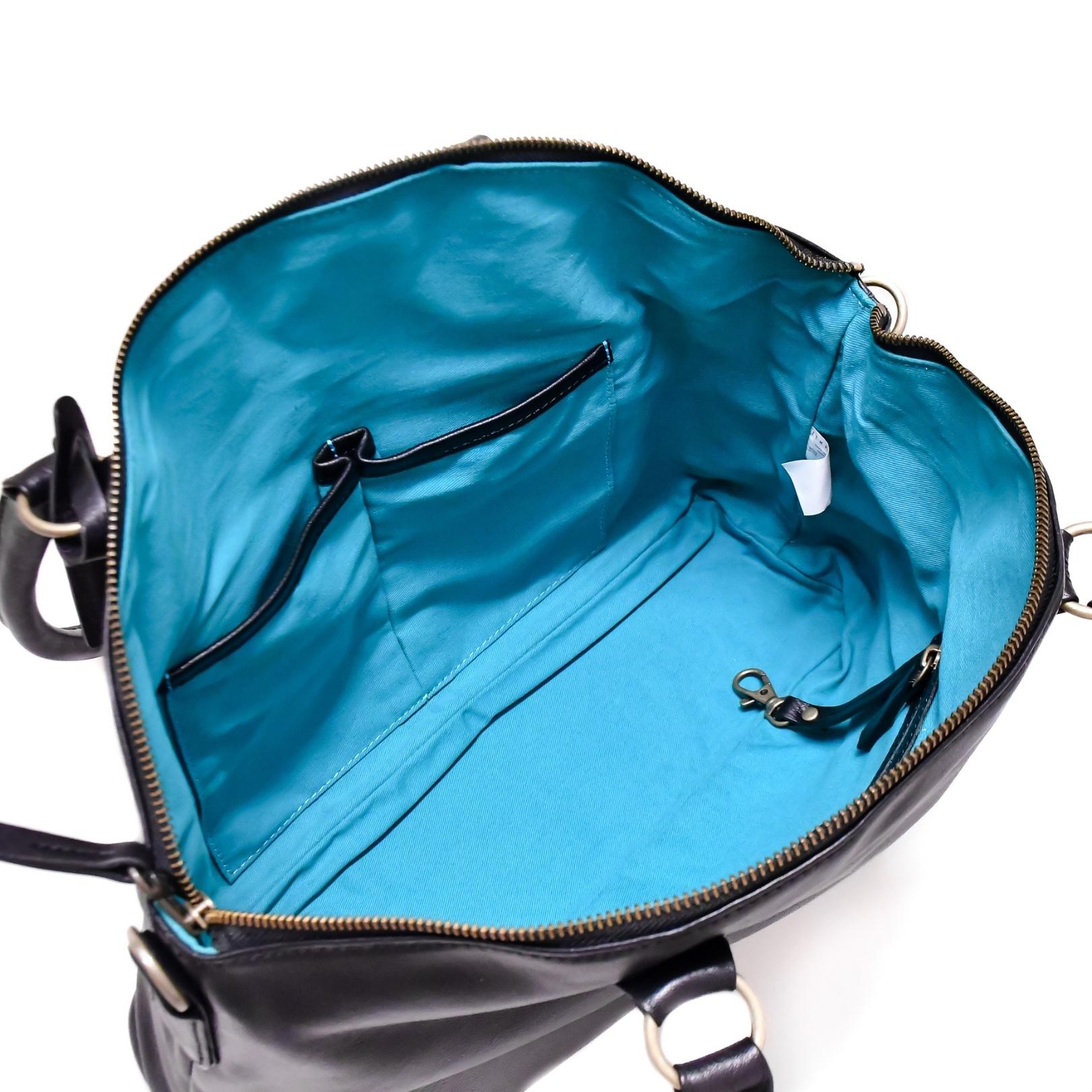 Poppy leather bag inside left