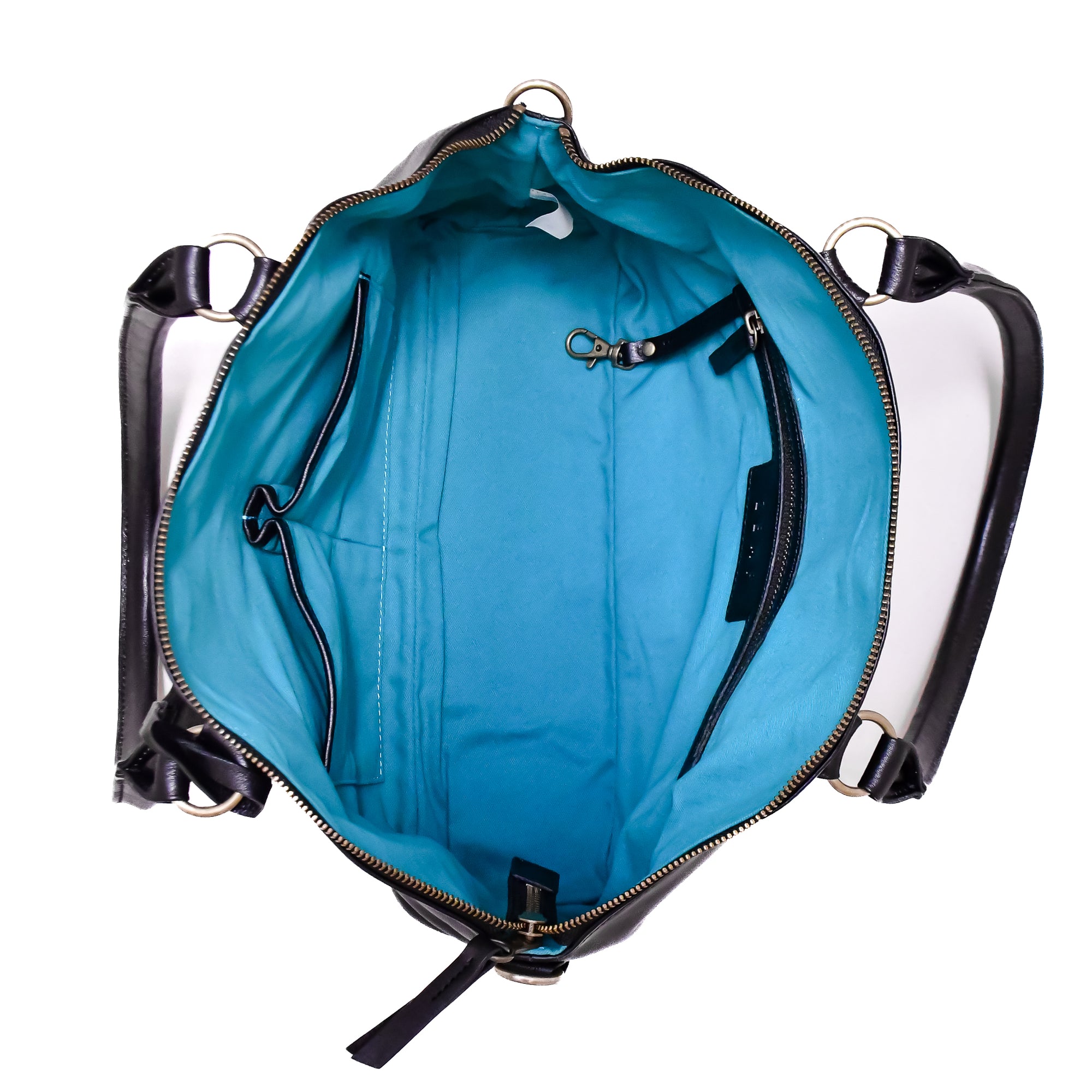 Poppy leather bag inside top