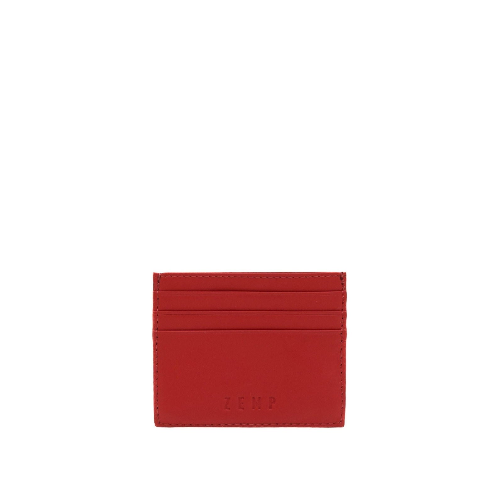 Rio - leather wallet card holder back coral