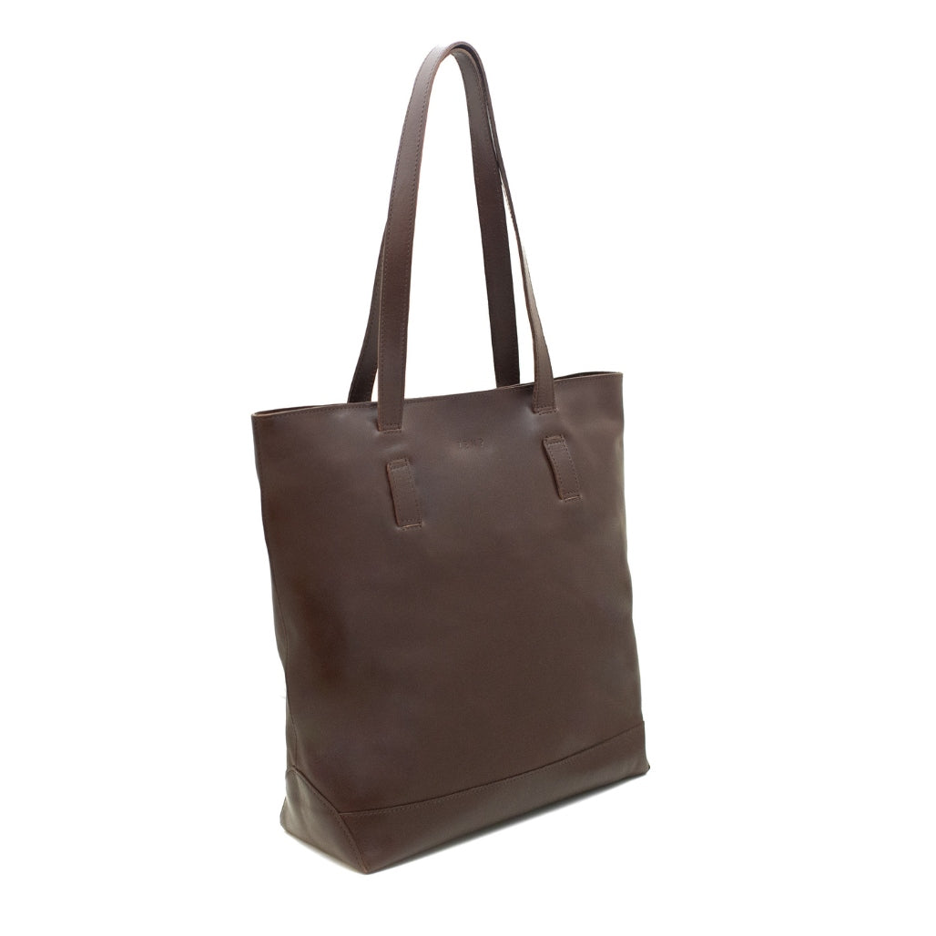 Shopper - tote leather bag side wb