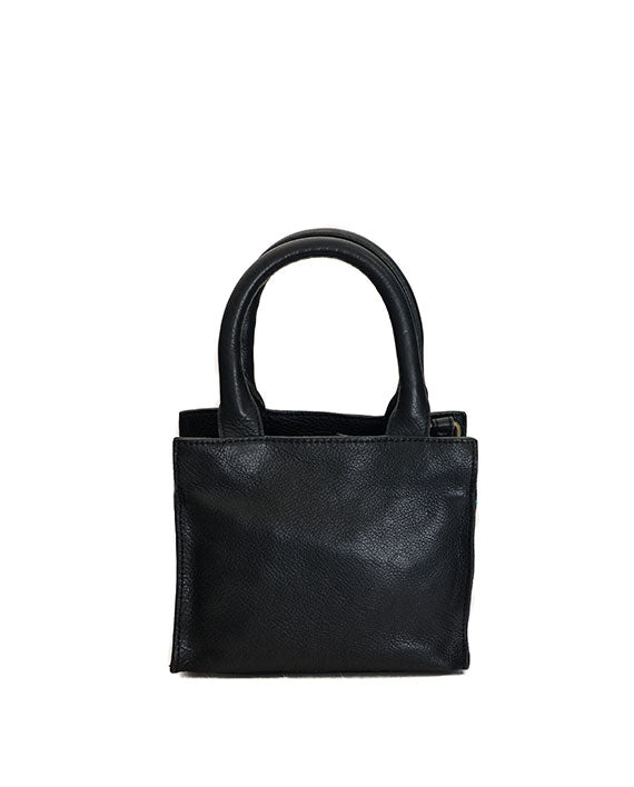 Sutton - leather handbag back black