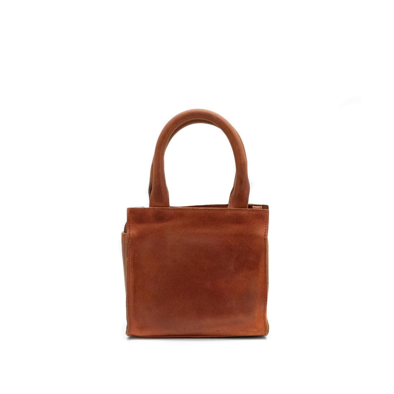Sutton - leather handbag back chestnut