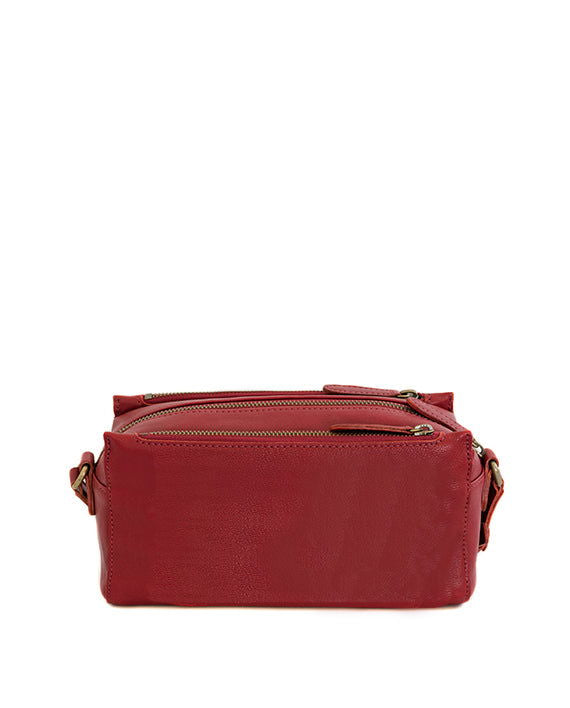 Sydney - crossbody handbag leather bag back red