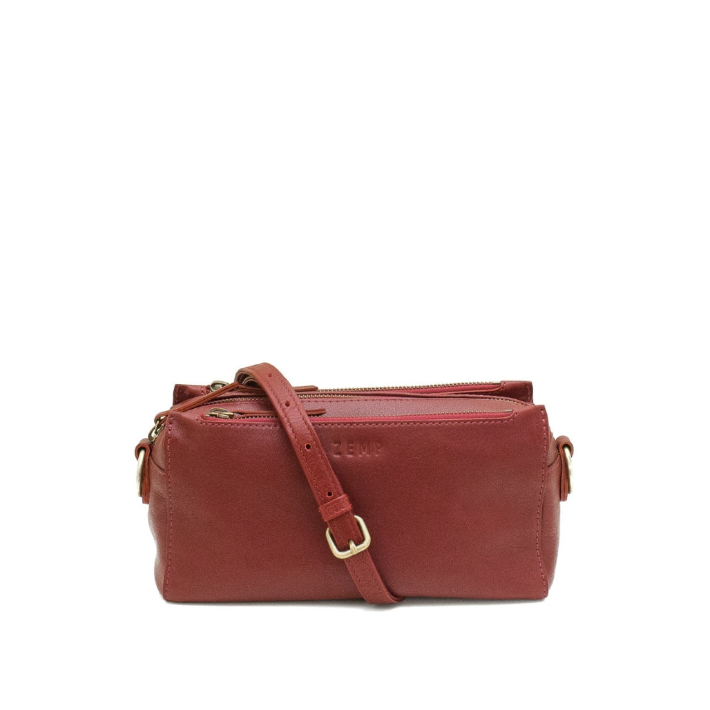 Sydney - Sydney - crossbody handbag leather bag front red
