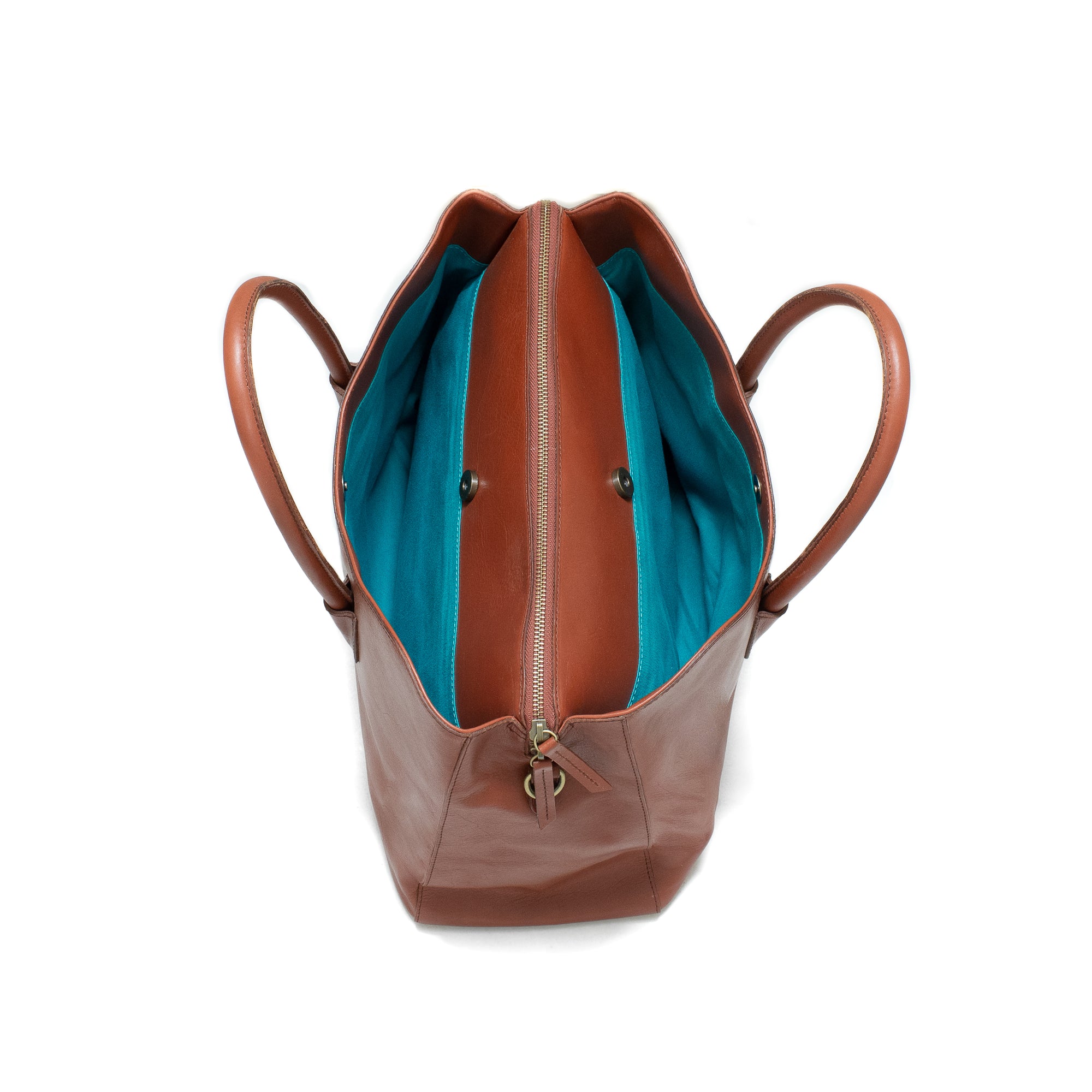 Vivian L Handbag leather bag inside closed