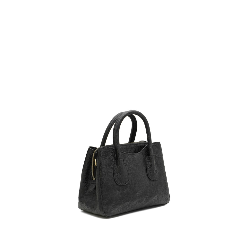 Vivian S - crossbody handbag leather bag side black