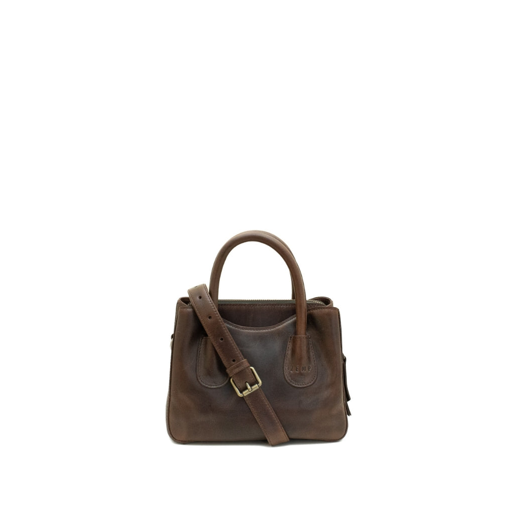 Vivian S - crossbody handbag leather bag front wb