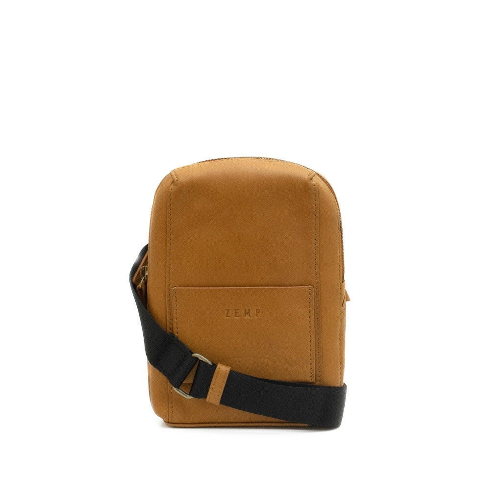 Wembley crossbody leather bag front wc